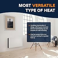 Vista 6 de DeLonghi Convection Panel Heater, Full Room Quiet 1500W, portable electric heater is freestanding/easily wall mounted. Energy Saving, quick heat