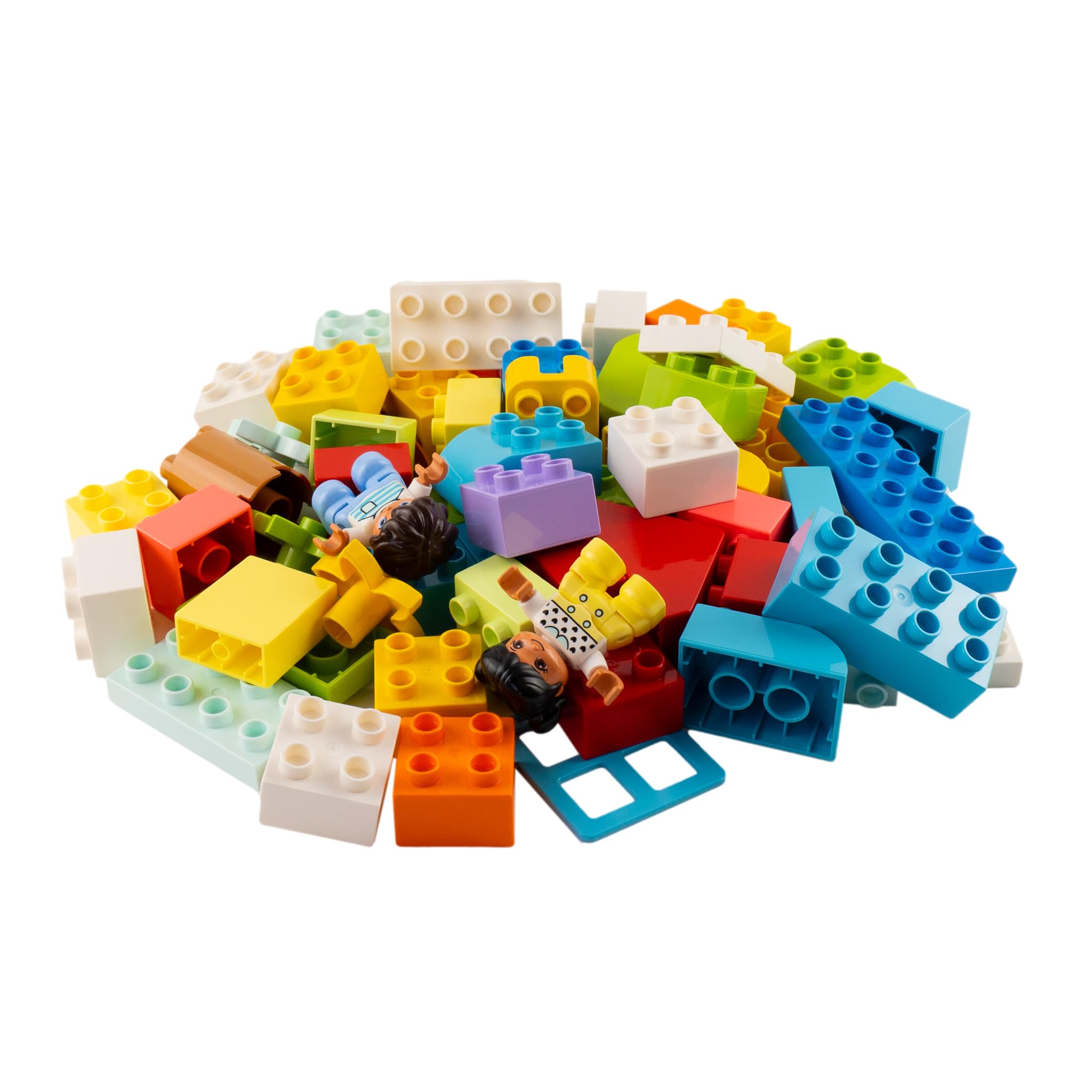 Lego DUPLO kolorowe kamienie mieszane – 60 sztuk – podstawowe klocki – pudełko z klockami – zabawka konstrukcyjna