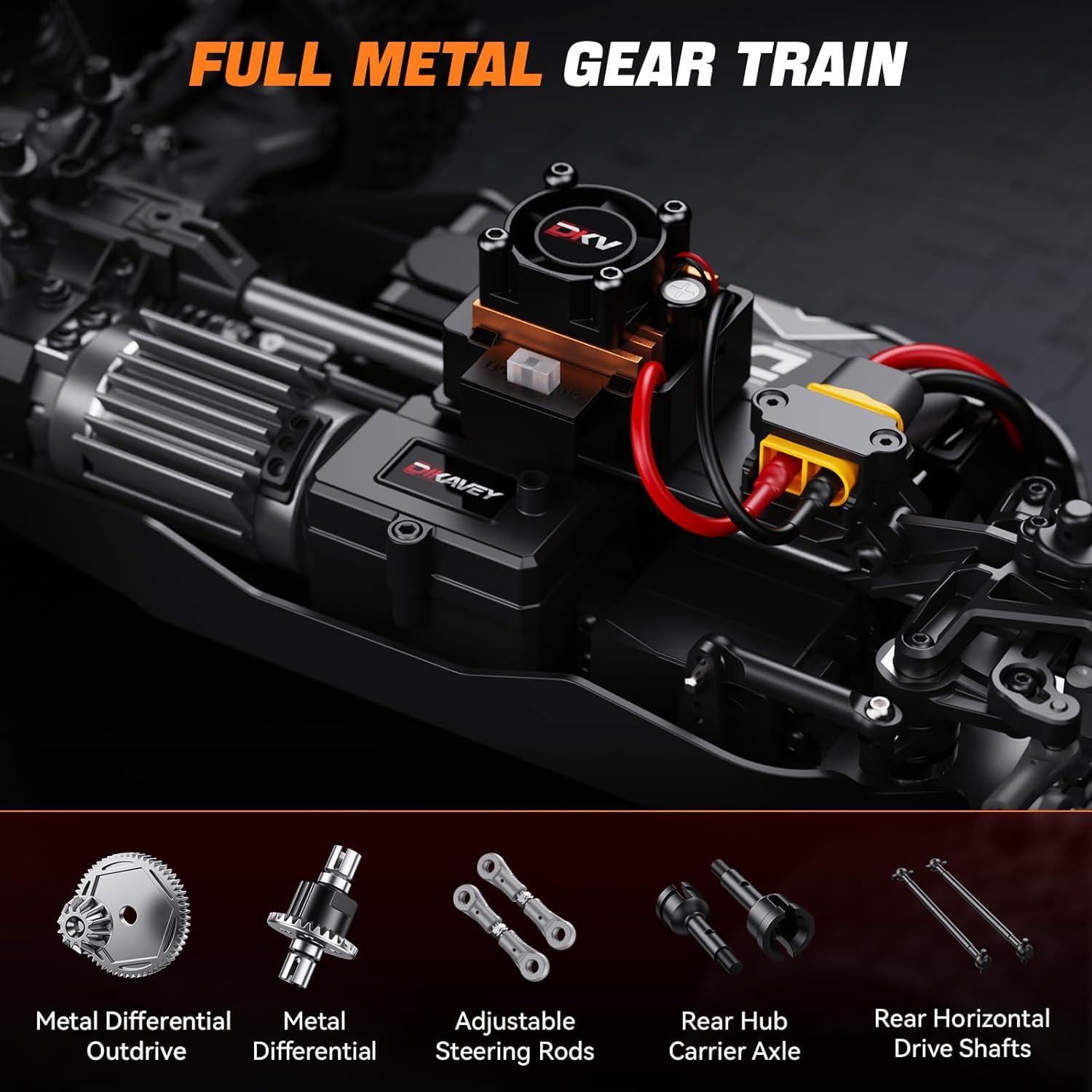 Voitures Rc 1/12 Sans Balais Pour Adultes, Voiture TéLéCommandéE Pour Buggy Rc De Course Grande Vitesse Rapide Maximum 70 km/h 4x4 Avec Batterie 3s 2200 Mah,Convient Comme Cadeau Pour DéButant-Rouge