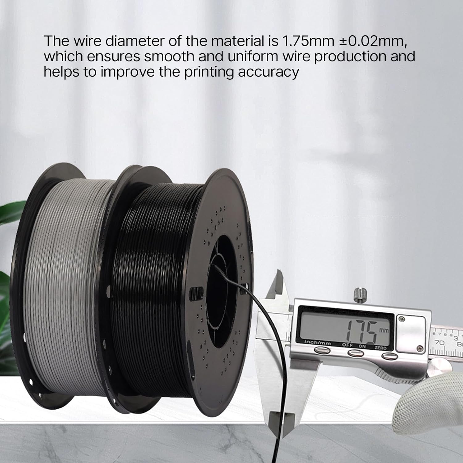 1kg/2.2lbs PETG 1.75mm Printing Filament Consumables for Different Printers Accurate Diameter