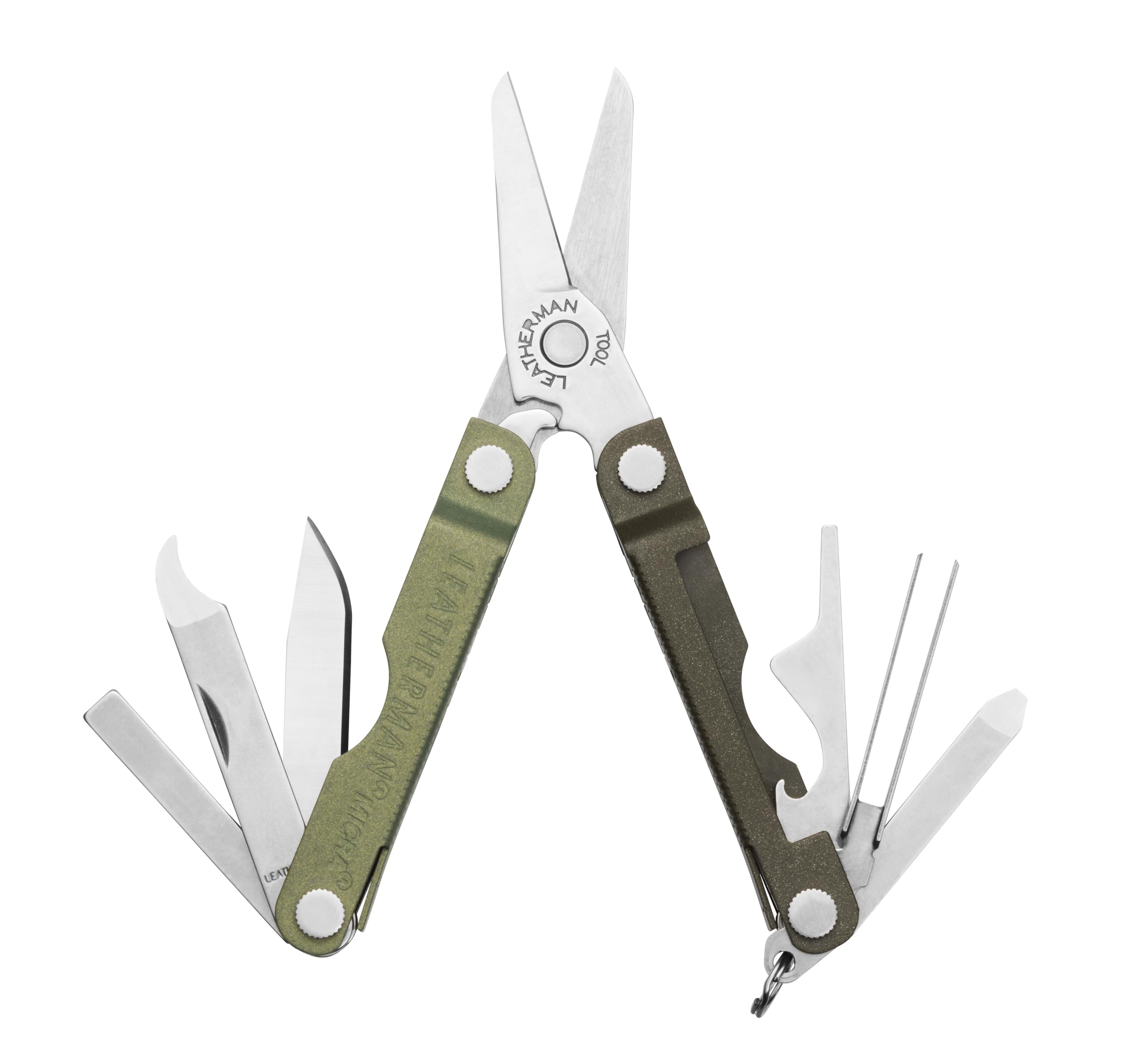 Leatherman Micra - Stainless Steel Keyring Multi-Tool with Scissors & 9 Tools, Spruce — image 1