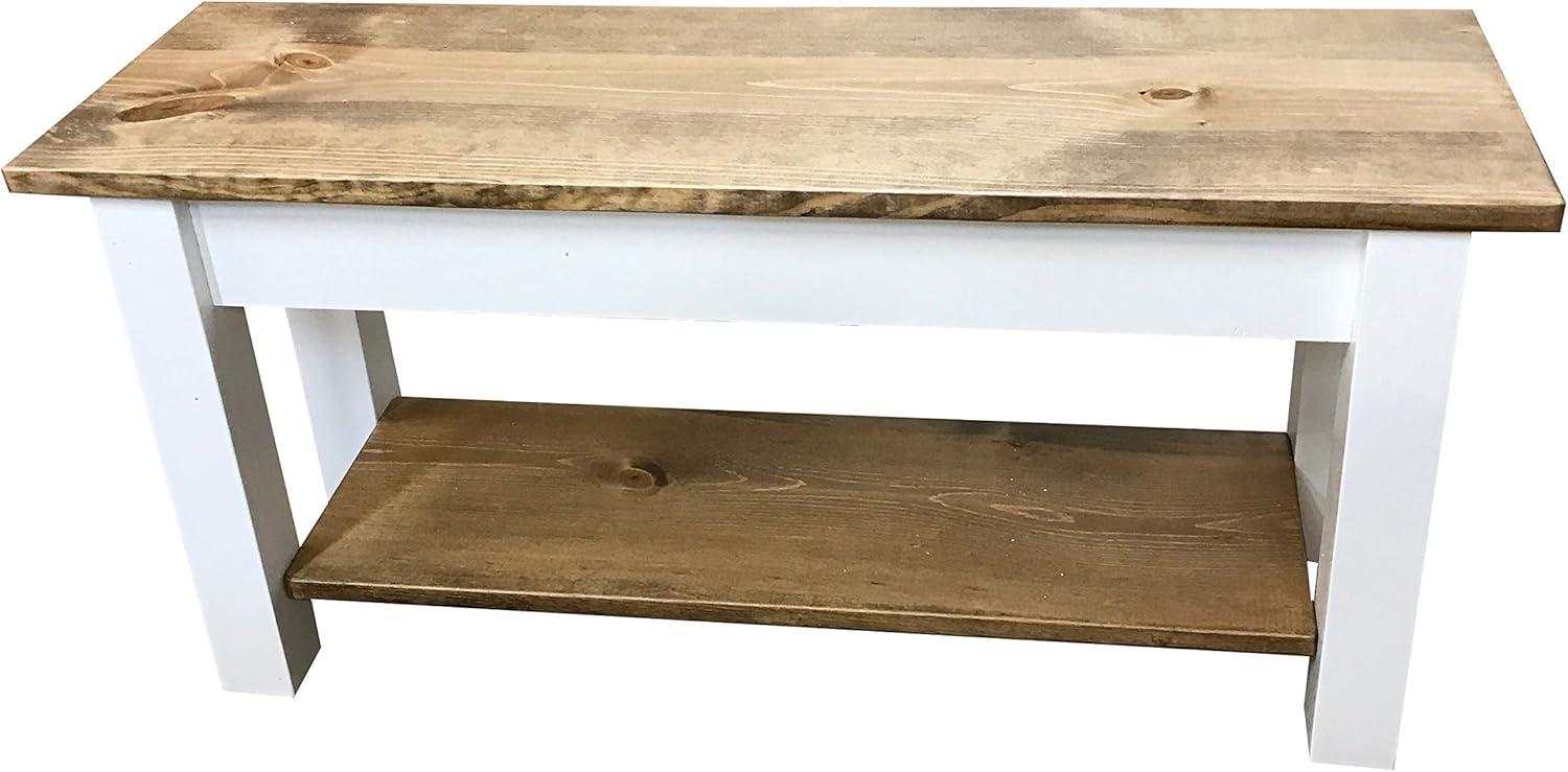 Ambler Bench with Shelf (48)