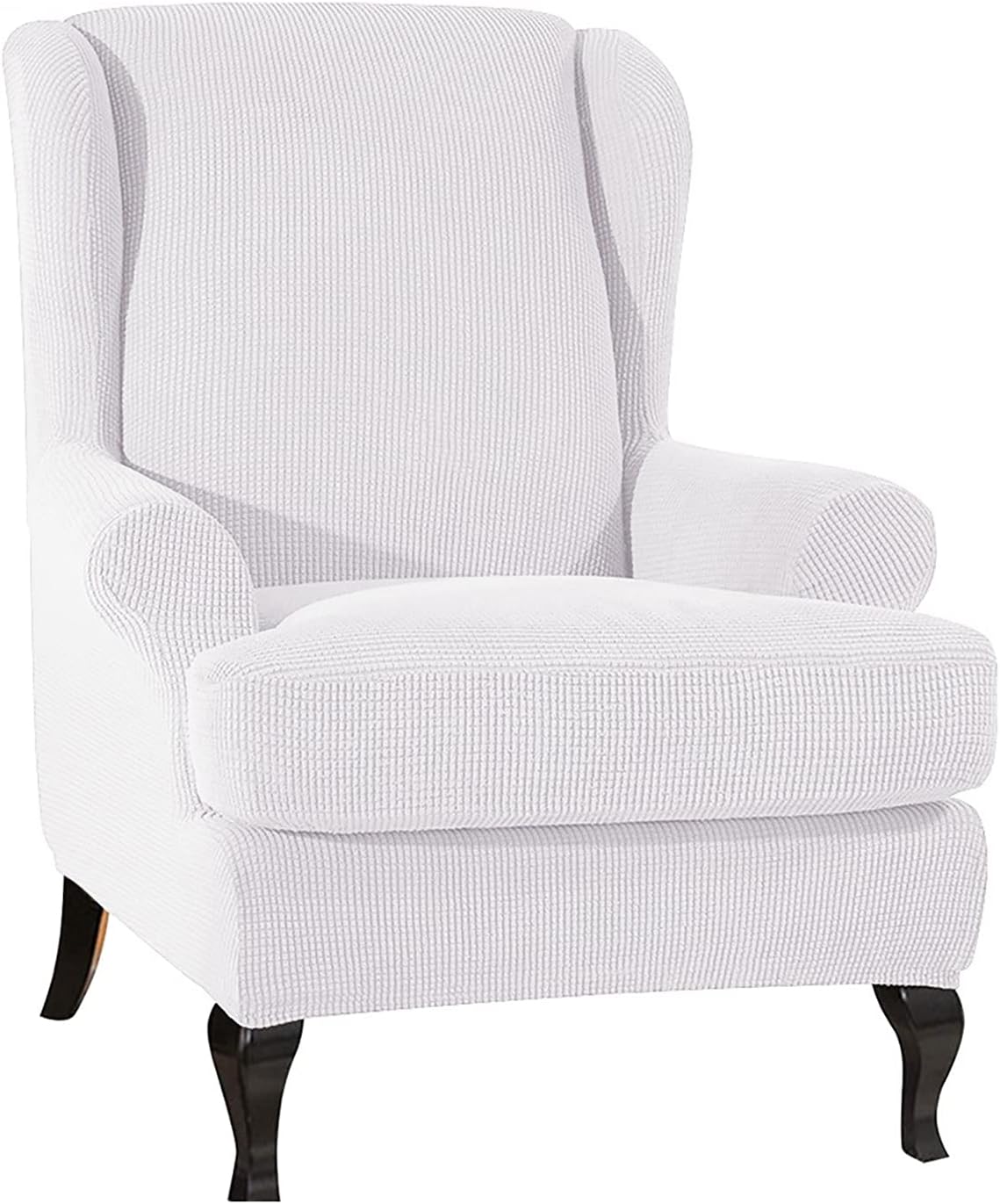 Stretch Armchair Chair,Wingback Chair Slipcover Wing Chair Covers Protector Cover for Living Room Furniture Cover (Color : K)