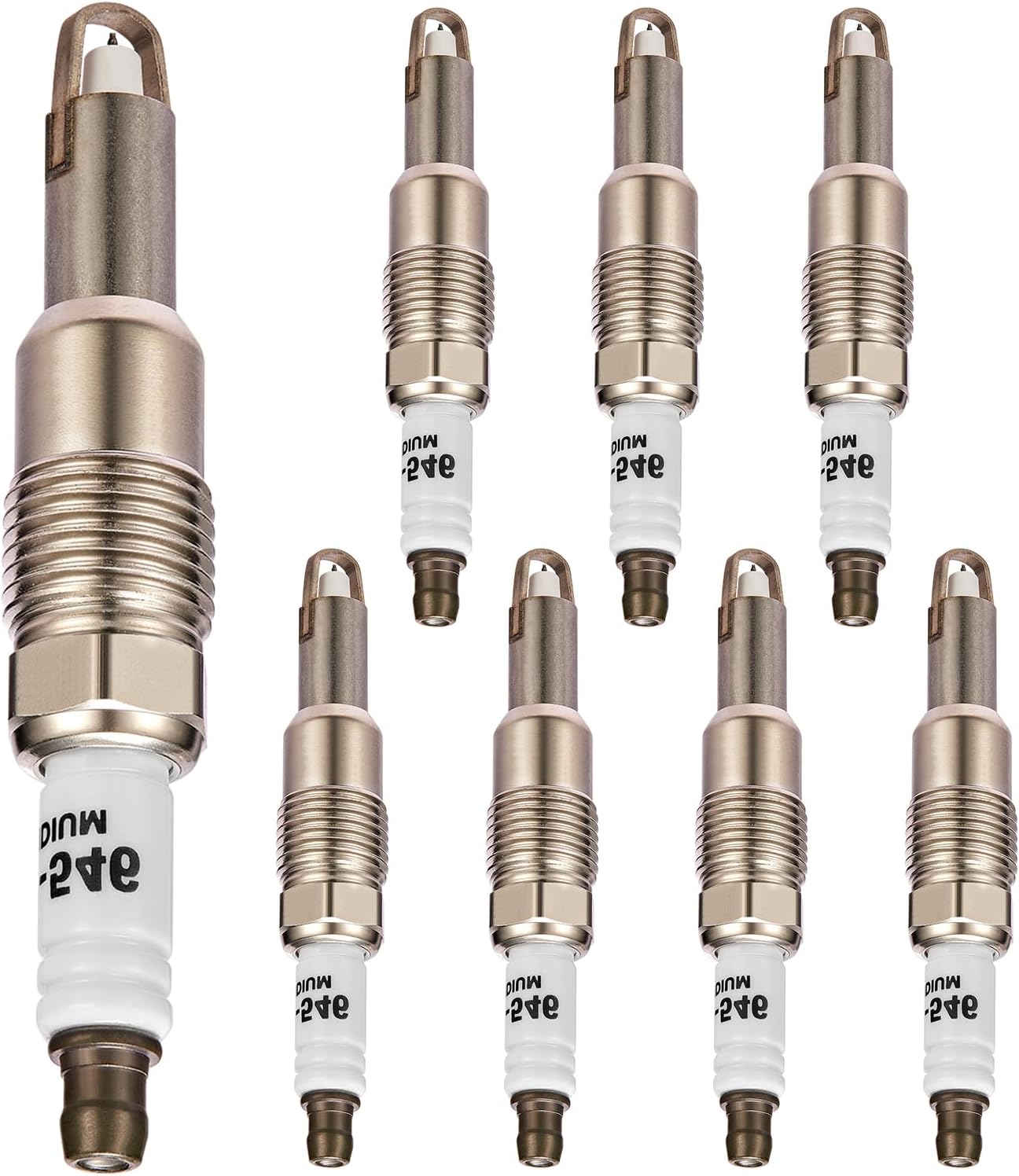 SP546/SP515 Iridium Spark Plugs 8 Pack Compatible with Ford Expedition F150 F250 F350 F450 Super Duty Compatible with Lincoln Mark LT Navigator 5.4L 6.8L V8 V10 Engine Replaces PZH14F