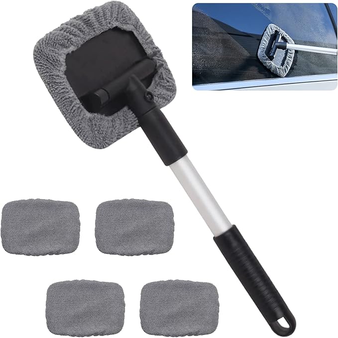 Jetisva Retractable Car Windscreen Cleaner Tool Car Window Cleaner