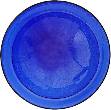 Achla Designs Crackle Glass Bowl, 12-in, Cobalt Blue