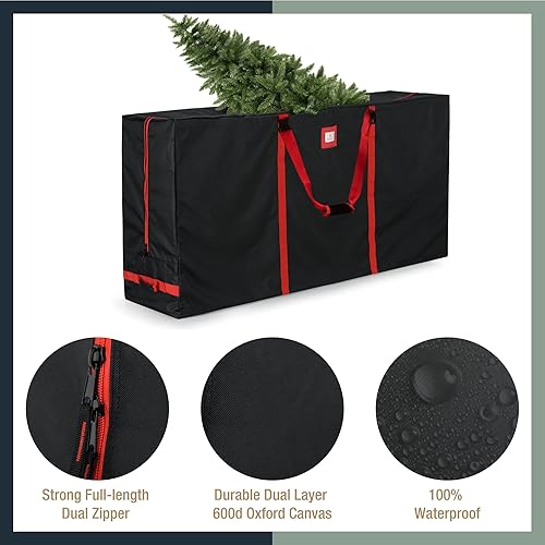 Miniatura 5 de Tree Nest Bolsa de almacenamiento para árbol de Navidad, caja de árbol de Navidad de 9 pies, para árboles artificiales desmontados, bolsas de