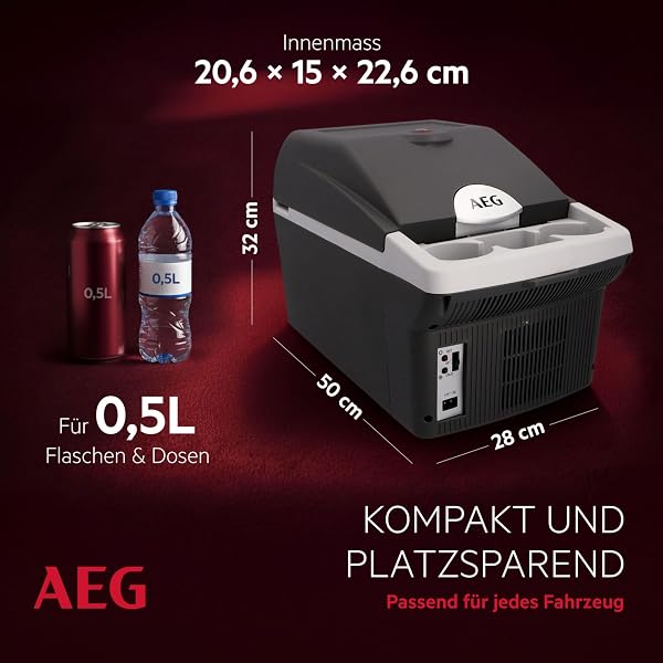 AEG AEG Automotive Board-Bar BK 16 Thermoelectric Cooler Box and Warmer 16 Litre, 12 Volt for Car and Socket, Can Be Attached to Car in use