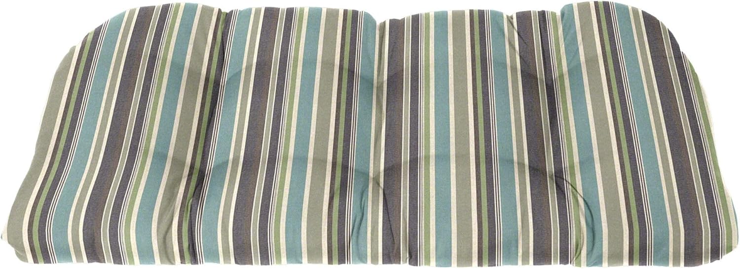 Cushion Source 41" x 19" x 4" Tufted Sunbrella Bench Back or Glider Cushion, Indoor/Outdoor Back Cushion, Fade and Water Resistant, Sunbrella Jockey Red