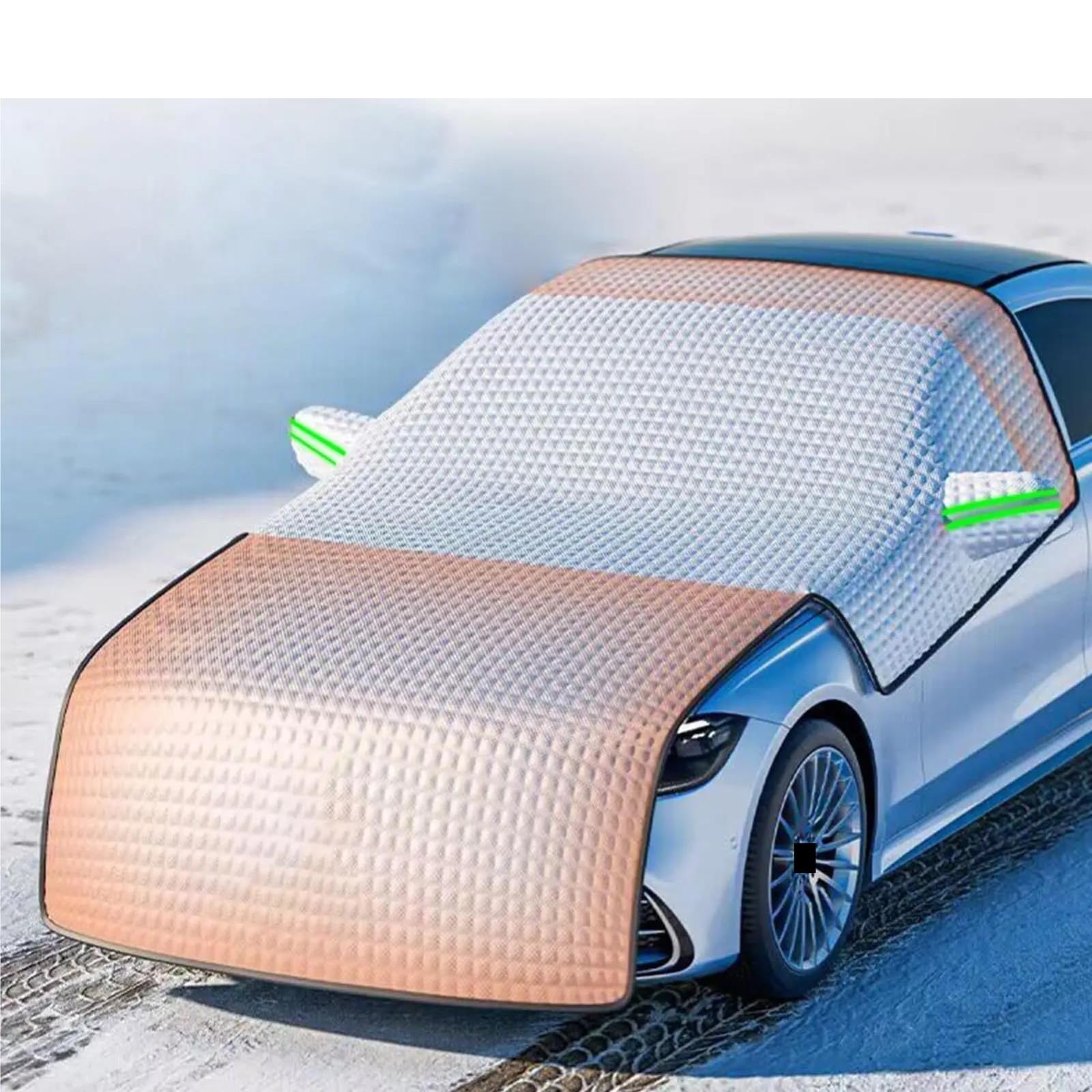Telo Parabrezza Auto Antigelo Copriauto per Neve Addensare Coperture per finestre di Ghiaccio Protezione per Parabrezza Parasole per la Maggior Parte dei Veicoli