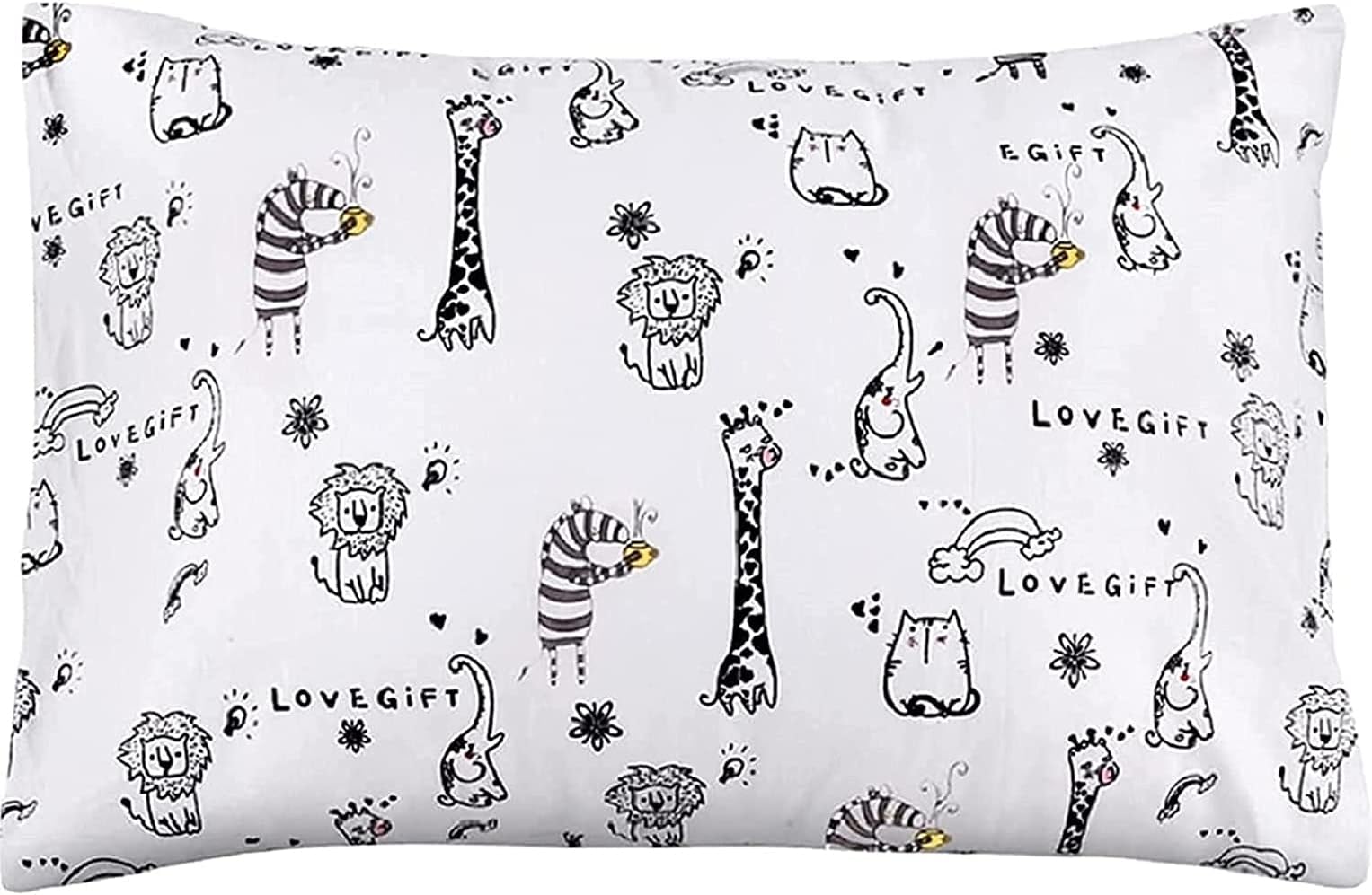 Toddler Pillow with Pillowcase - 13X18 Soft Organic Cotton Baby Crib Pillows for Sleeping - Washable and Hypoallergenic - Toddlers, Kids, Boys, Girls - Perfect for Travel, Cot, Bed Set