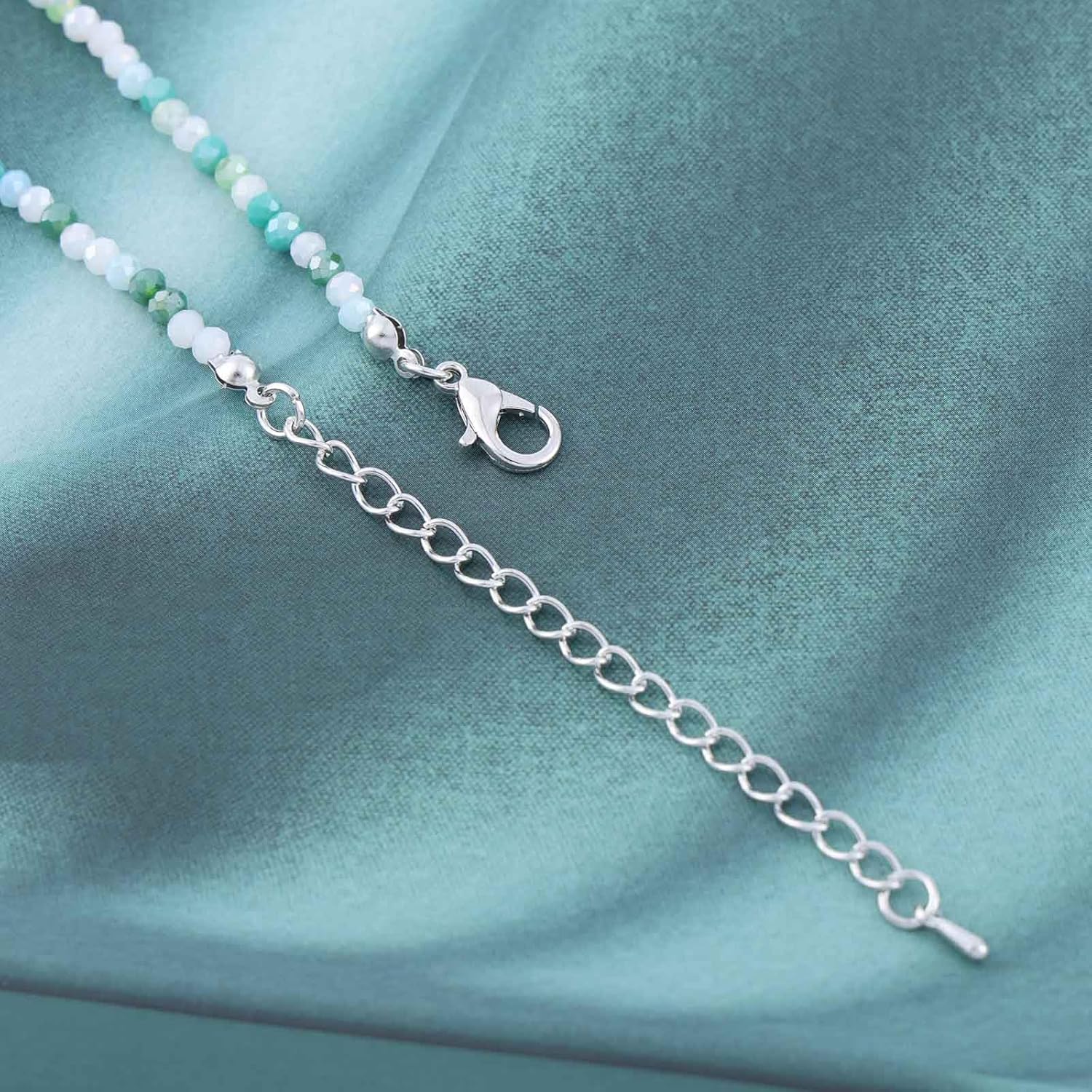 Andelaisi Boho Seed Bead Necklace Choker Vintage Rice Bead Chain Necklace Tiny Beaded Necklace Handmade Glass Beaded Summer Beach Necklace Jewelry for Women - Image 6