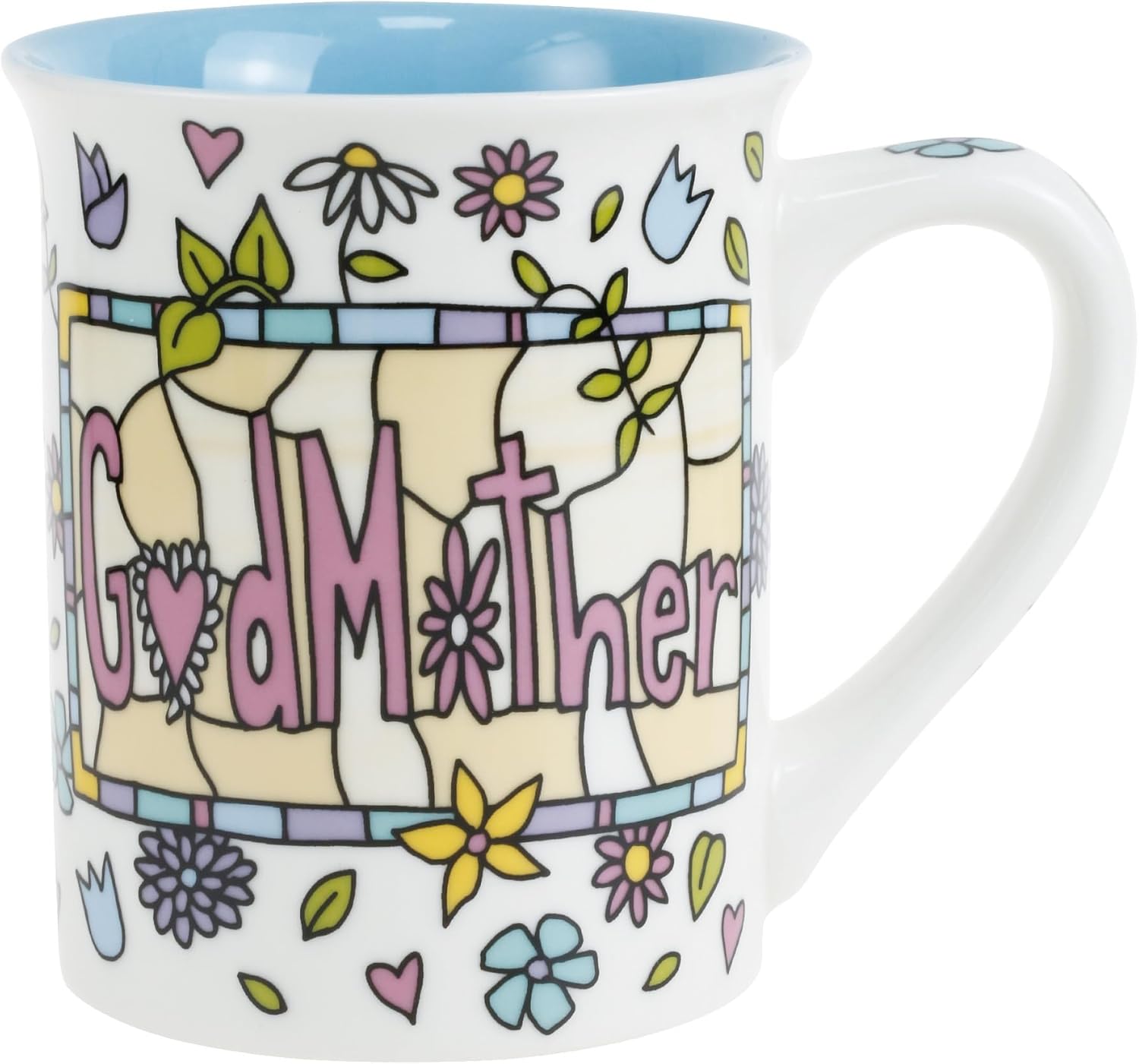 Enesco Our Name is Mud Promoted to Godmother Coffee Mug, 16 Ounce, Multicolor