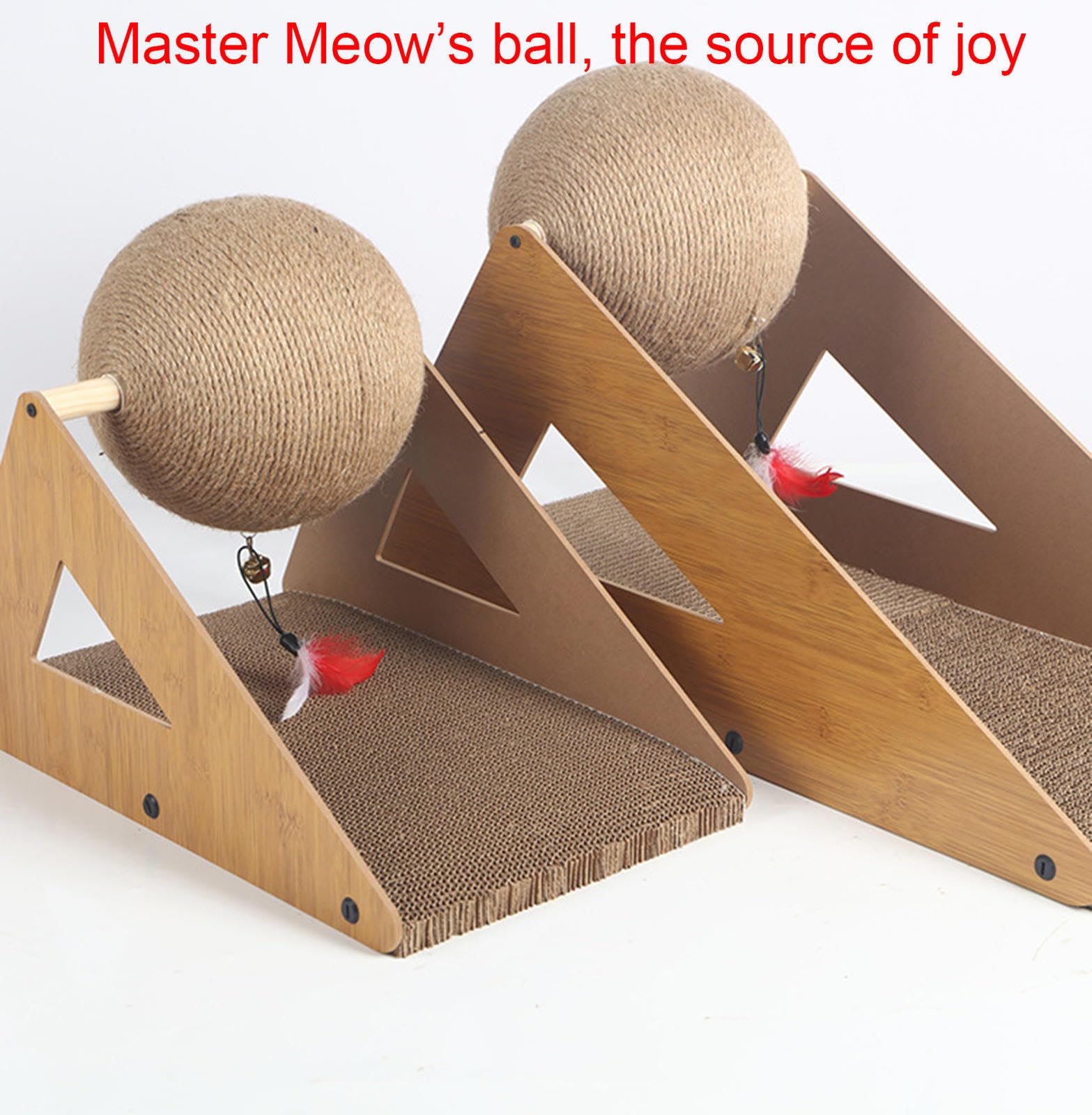 Katzenkratzball, Interaktives Katzenkratzpad, Spielzeug, Drehbarer Ball, Kratzständer für Haustiere, Spielzeug, Natürliches Sisal, Kätzchen, Kaninchen, Schleifklaue, Kratzbrett,medium