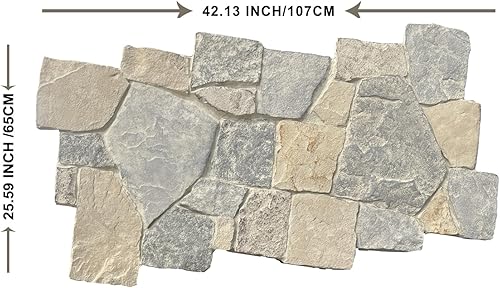 Miniatura 2 de Paneles de revestimiento de pared de piedra sintética  Revestimiento de pared FRP 3D para interior o exterior Panel de revestimiento de piedra