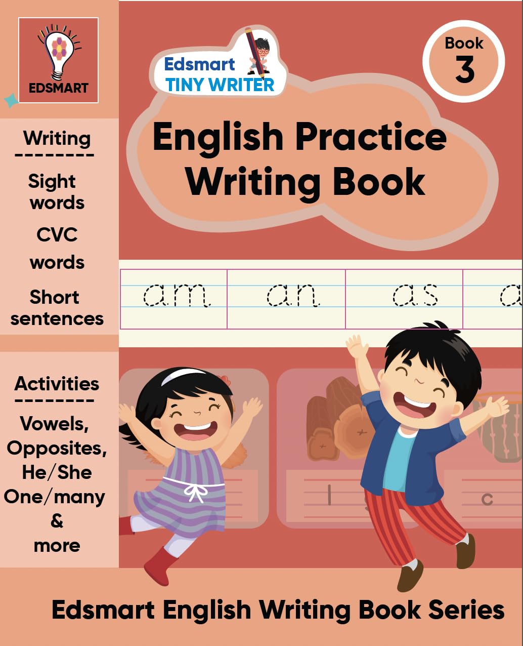 Edsmart Handwriting Practice Books Level 3 - English writing books for kids 4-7