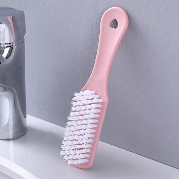 Plastic Small Brushes, Shoe Brushes, Hanging Soft Bristle Shoe Brushes, Clothes Washing, Love Shoe Brushes, Pink