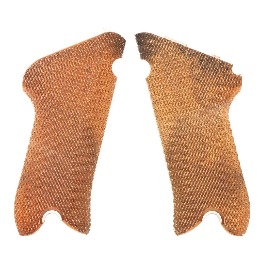 Airsoft Softair Teile WE (WE-TECH) Grip Cover Kunststoff Griffabdeckung passend für Armorer Works AW WE Luger P08 GBB Pistole Brown
