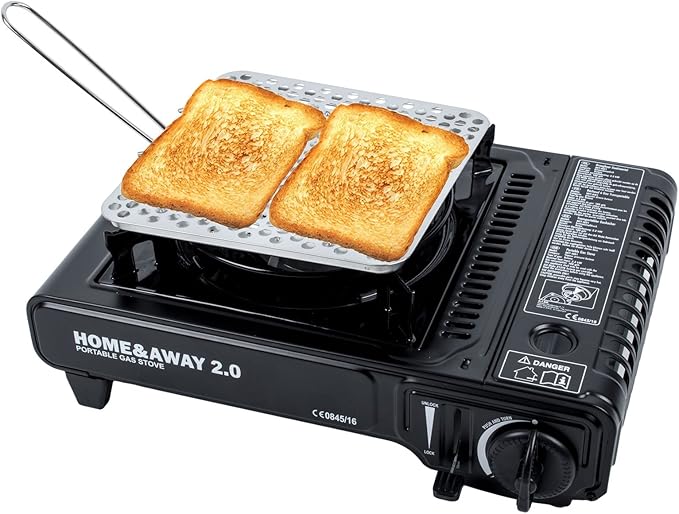 Brigth Spark® Camping Toaster, Stainless Steel, Foldable, 20 x 20 cm