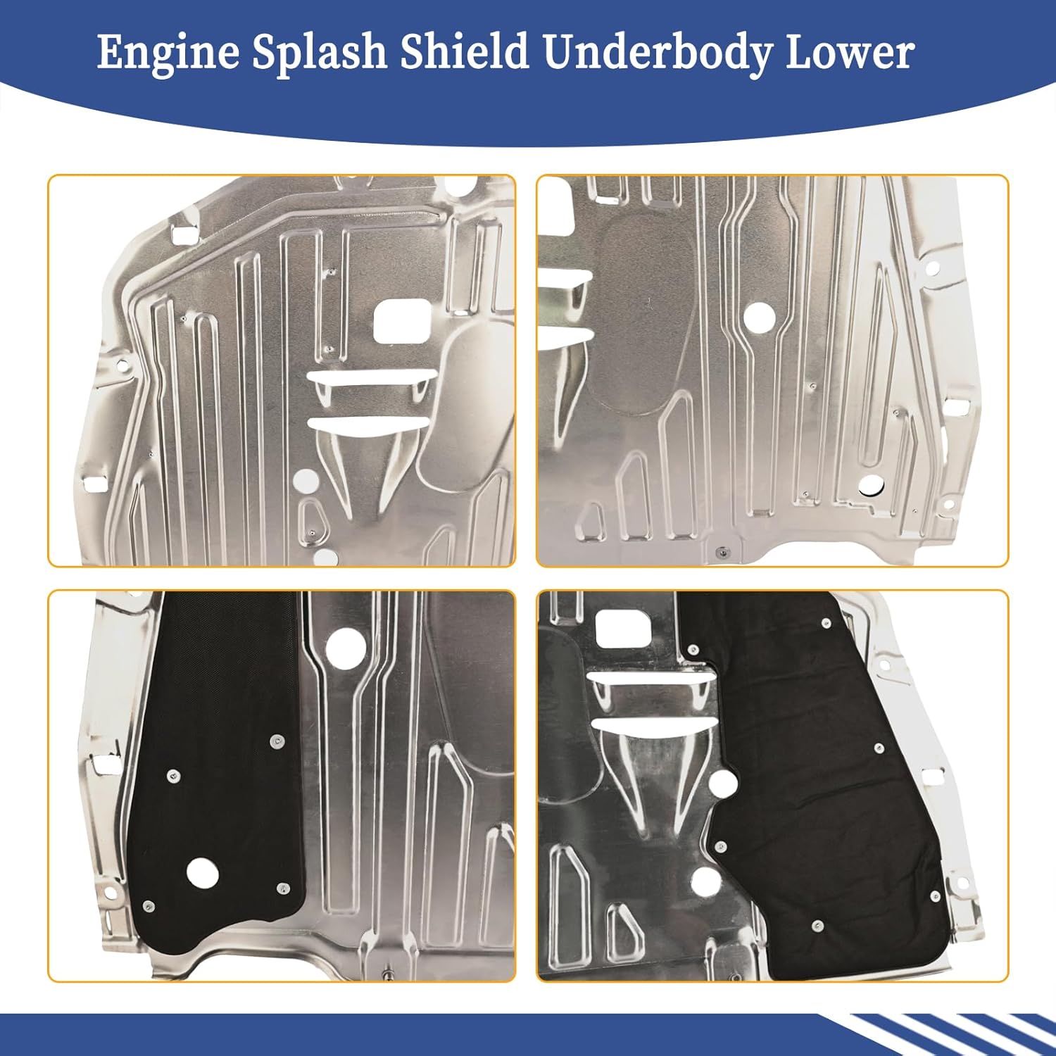 Engine Splash Shield Underbody Lower 74110-TBA-A00 Compatible with Honda Civic 2016 2017 2018 2019 2020 2021, Replace 90674-TY2-A01
