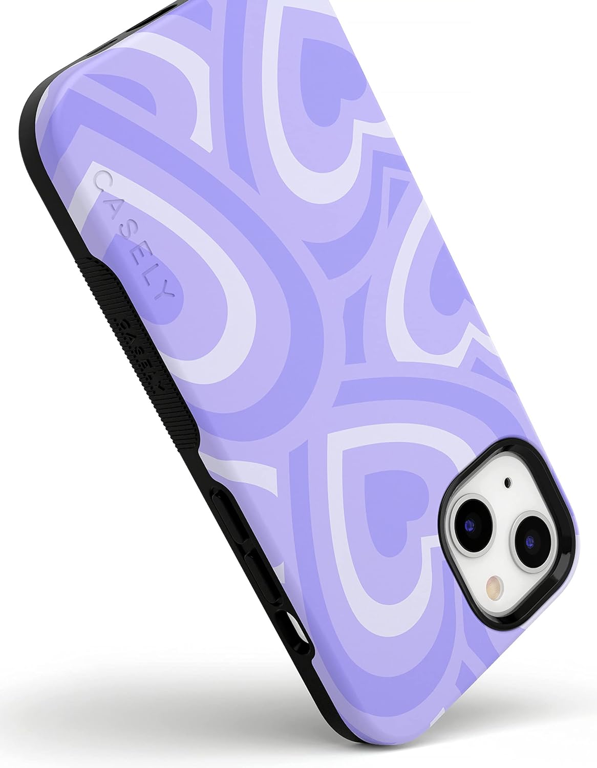 Casely iPhone 13 Case | Love Song | Lavender Heart | Bold Protective Design | Compatible with MagSafe