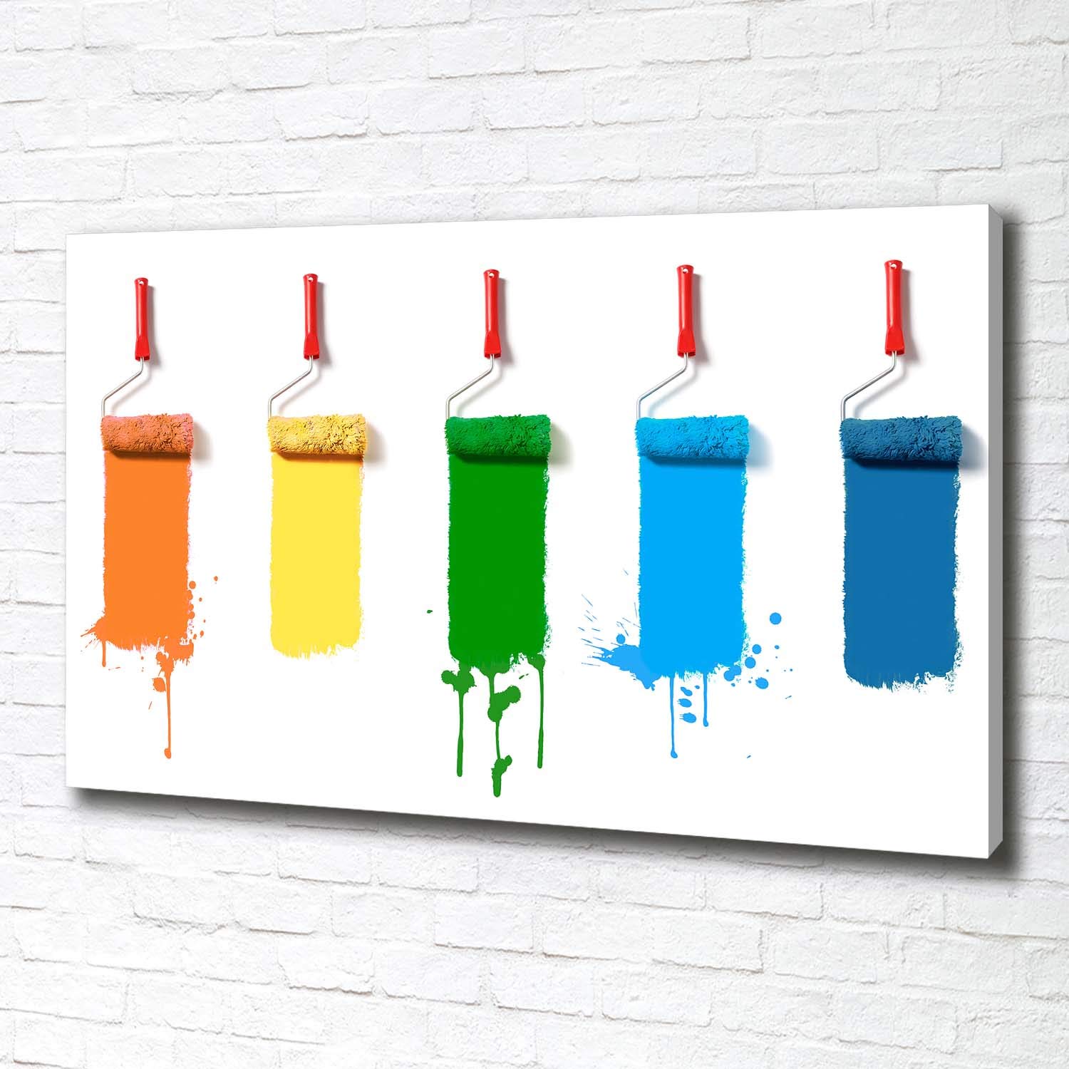 Tulup Leinwandbild - Wandkunst - Drucke auf Leinwand - Leinwanddruck -100x70 cm - Kunst: modern & klassisch - Mehrfarbig - Farbroller