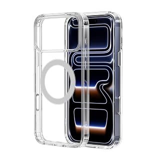 amCase Clear Case for 17 Pro Max (6.9") | Camera Control Cutout | Compatible with MagSafe Accessories | Drop Protection | Ultra-Strong Magnetic | Support Wireless Charging - Amazon product rated Grade A