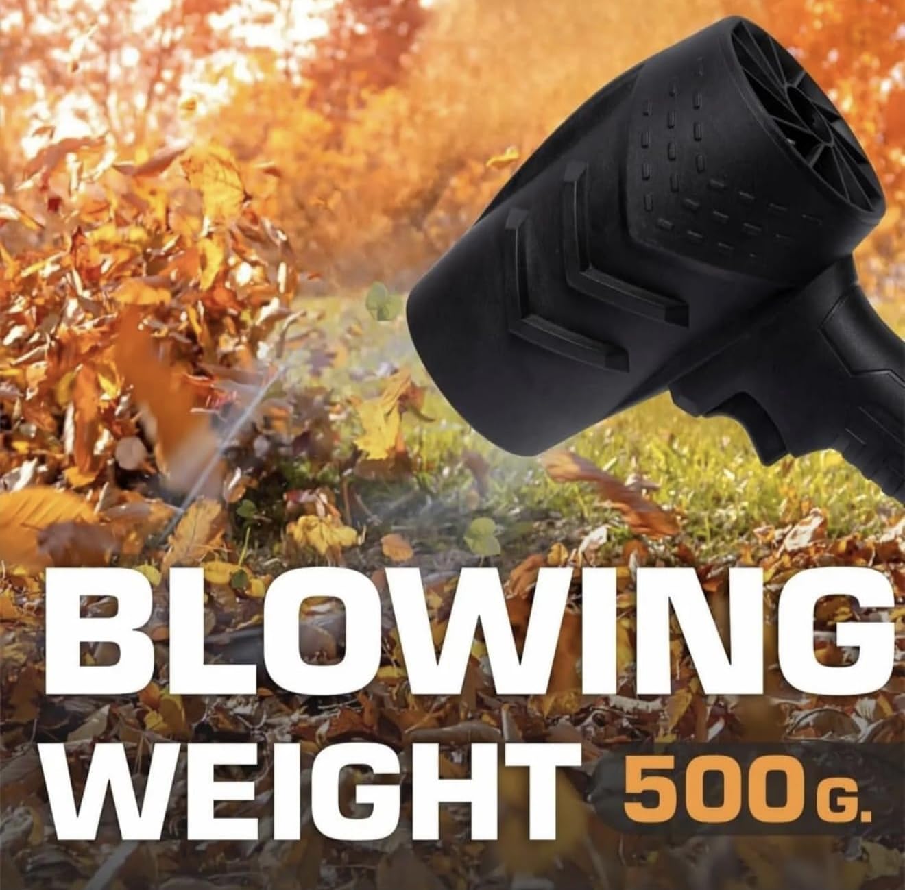 Bdit Accesorios Soplador de Batería, Mini Soplador de Hojas con Turbocompresor, Velocidad del Aire hasta 126 km/h, Equipado con 2 baterías de 88 V, Adecuado para el mantenimiento y mantenimiento de