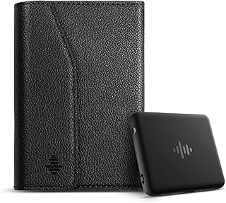 Smart Voice Recorder with Carrying Case, iZYREC Voice Activated Recorder with App, Audio Recording Device, 30 Hours Continuous Recording, Enhanced AI Noise Canceling (Black)