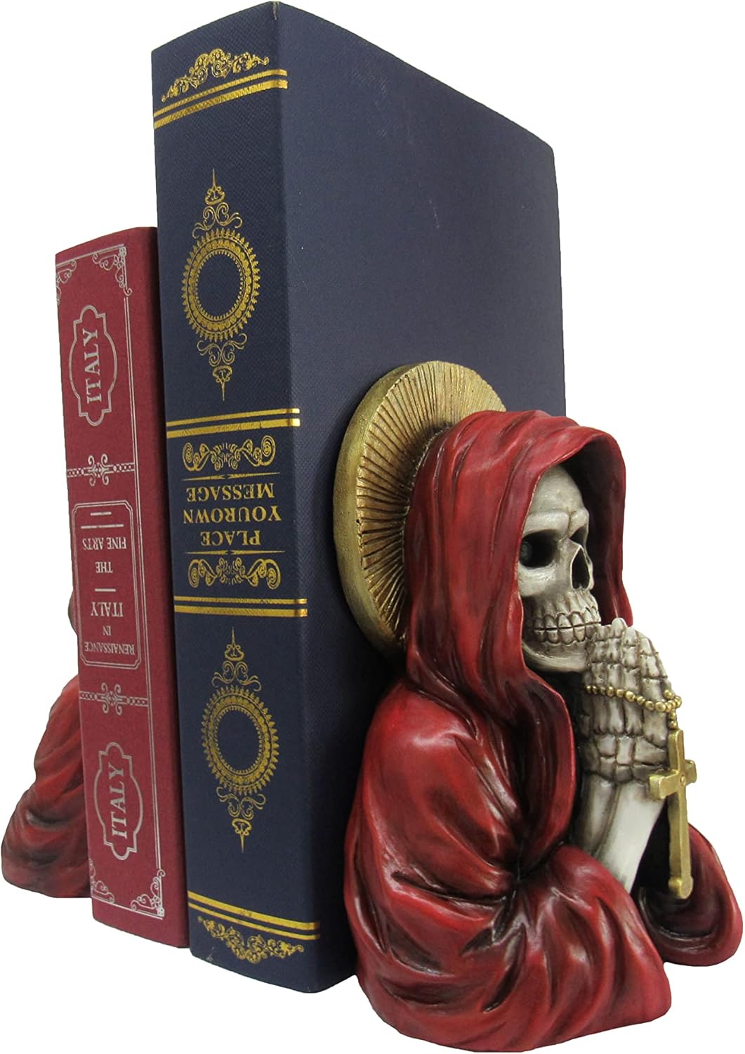 World of Wonders Libros De Los Muertos Bookend Gothic Home Decor I Santa Muerte Home Decor