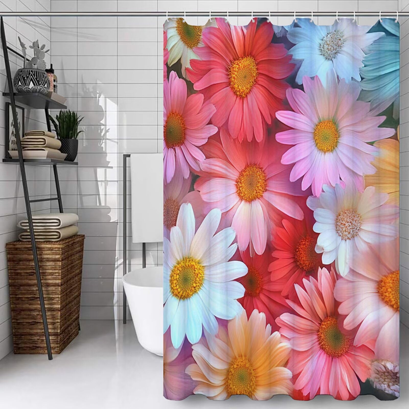 Rideau de douche anti-moisissure lavable en machine pour baignoire