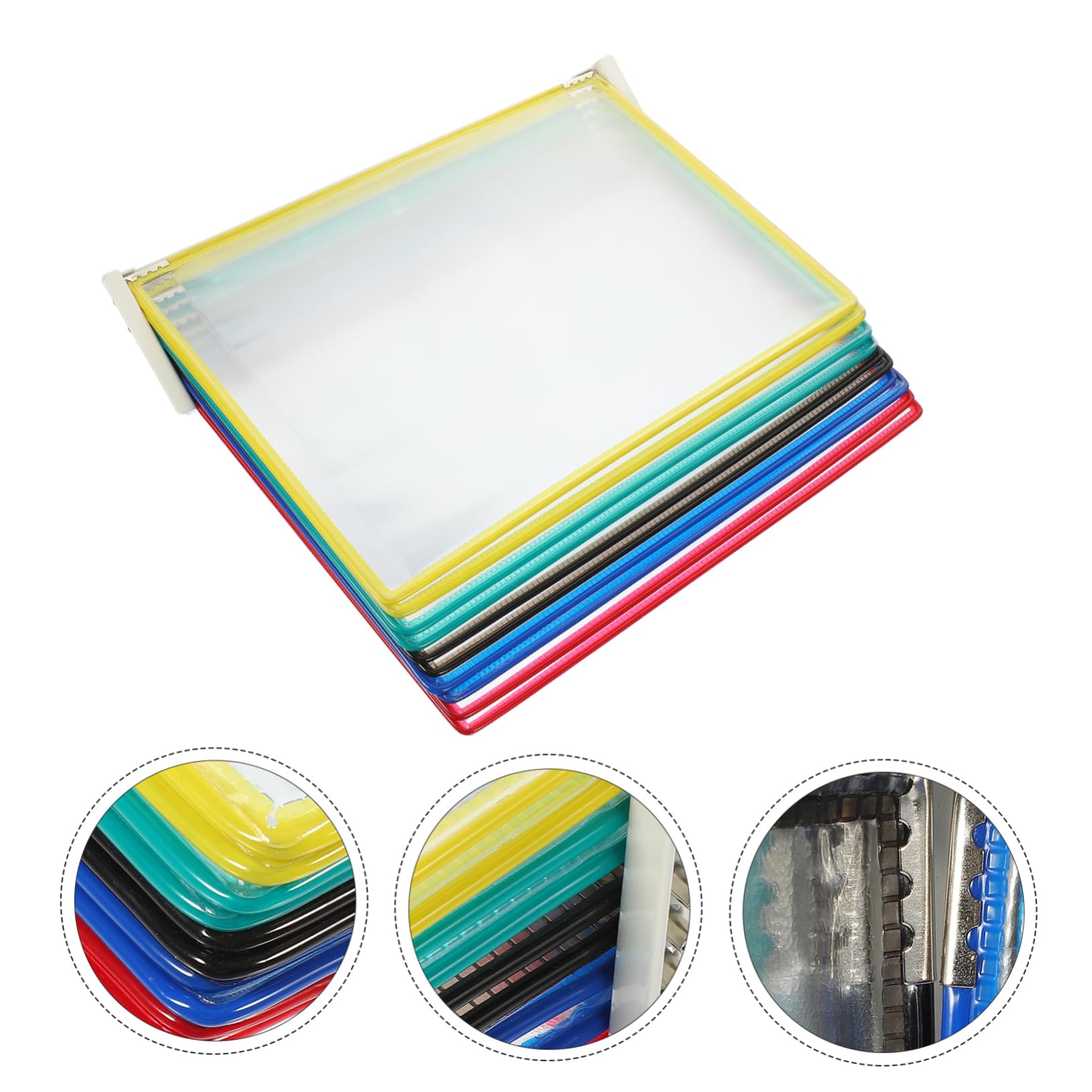 Organizador de Archivos de Pared de 10 Páginas en Pvc y Metal