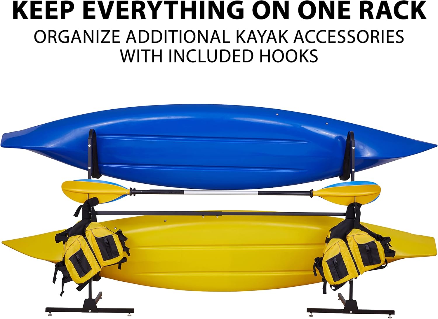 Buy RaxGo Kayak Storage Rack, Freestanding Heavy Duty Stand for Kayak's