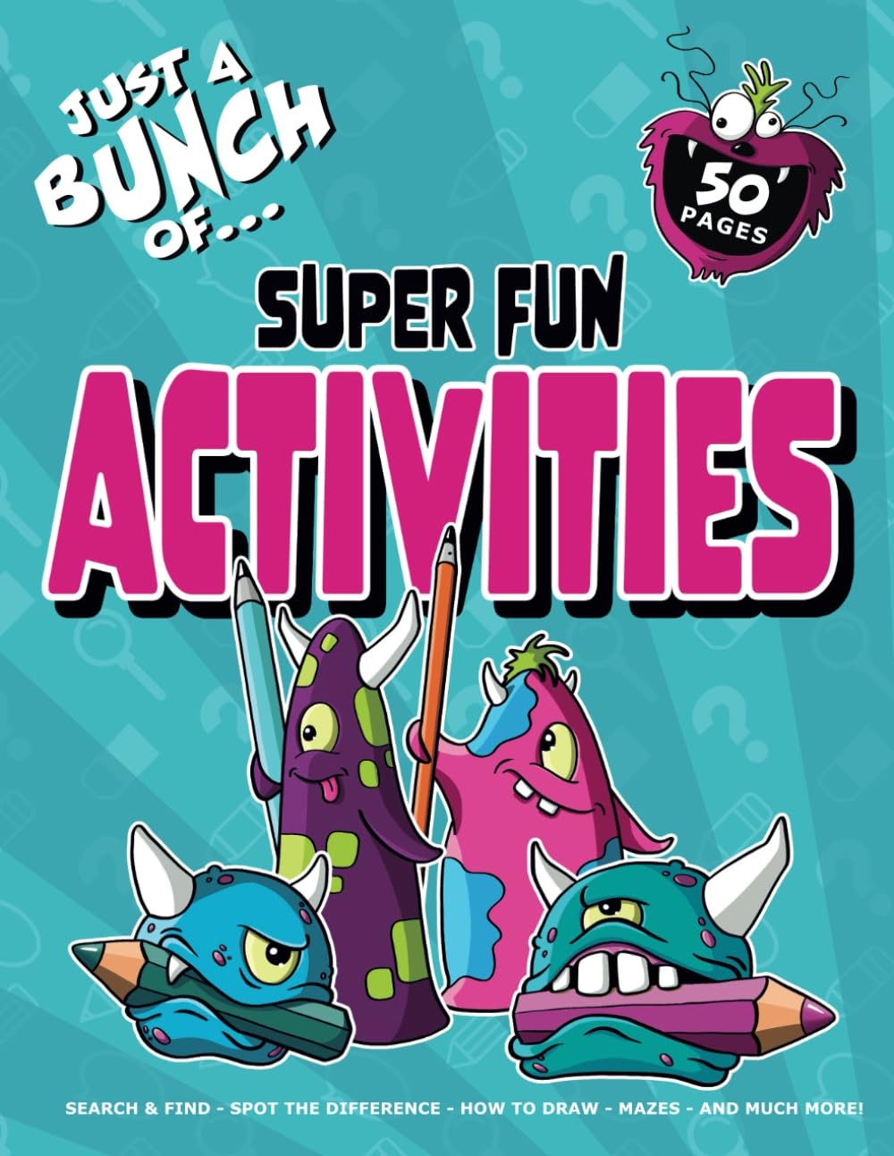 Activity Book For Kids aged 5-10: Search and find, how-to-draw, mazes, spot the difference, word searches and much more!