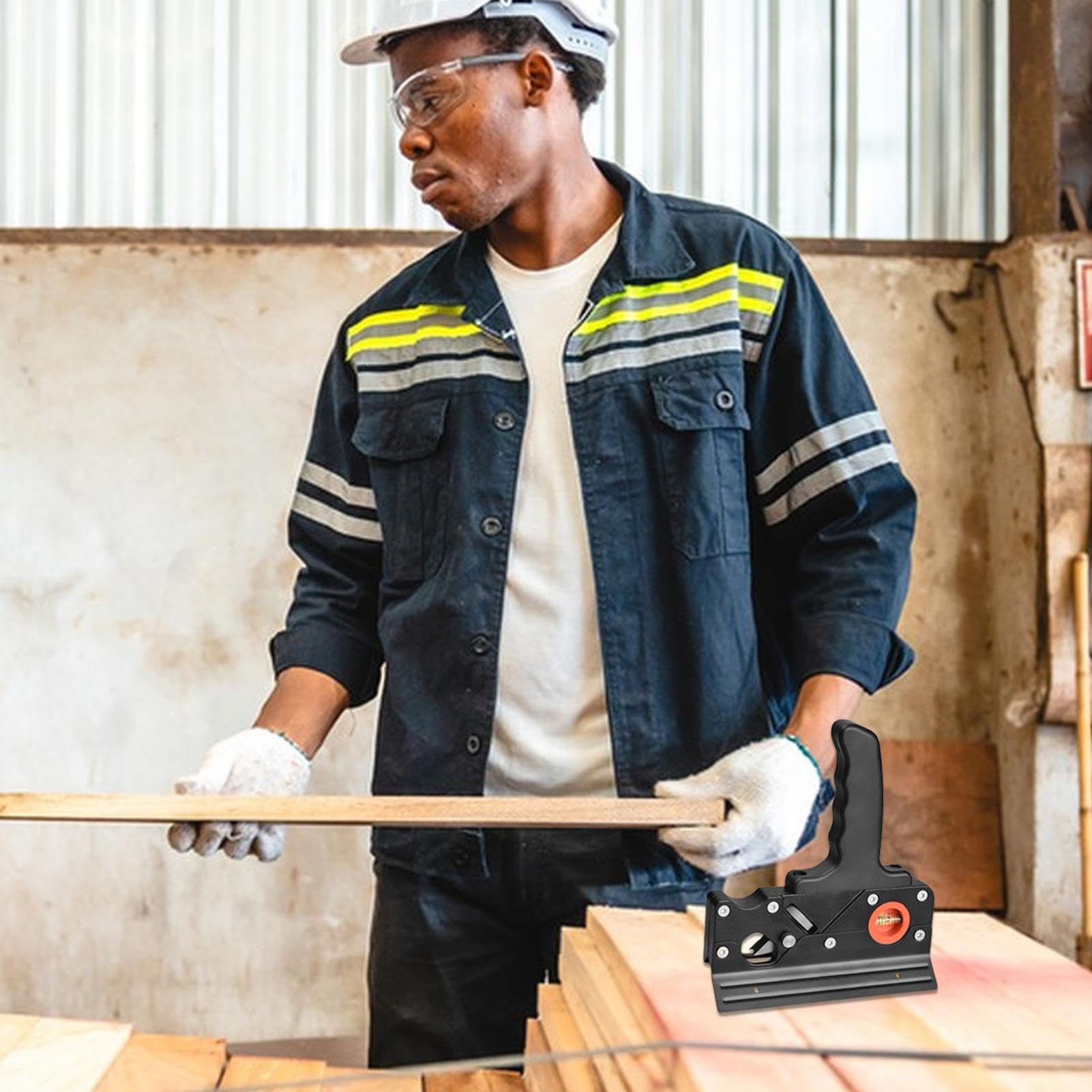 Contenitore per blocchi per la lavorazione del legno, contenitore per smussatura, pialla manuale, strumento per la lavorazione del legno, contenitore per smussatura manuale per la lavorazione del