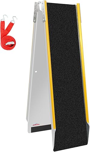 Ruedamann Rampas de carga de aluminio de 71 pulgadas para camionetas, remolques, rampa plegable para motocicleta, capacidad de 600 libras, rampa