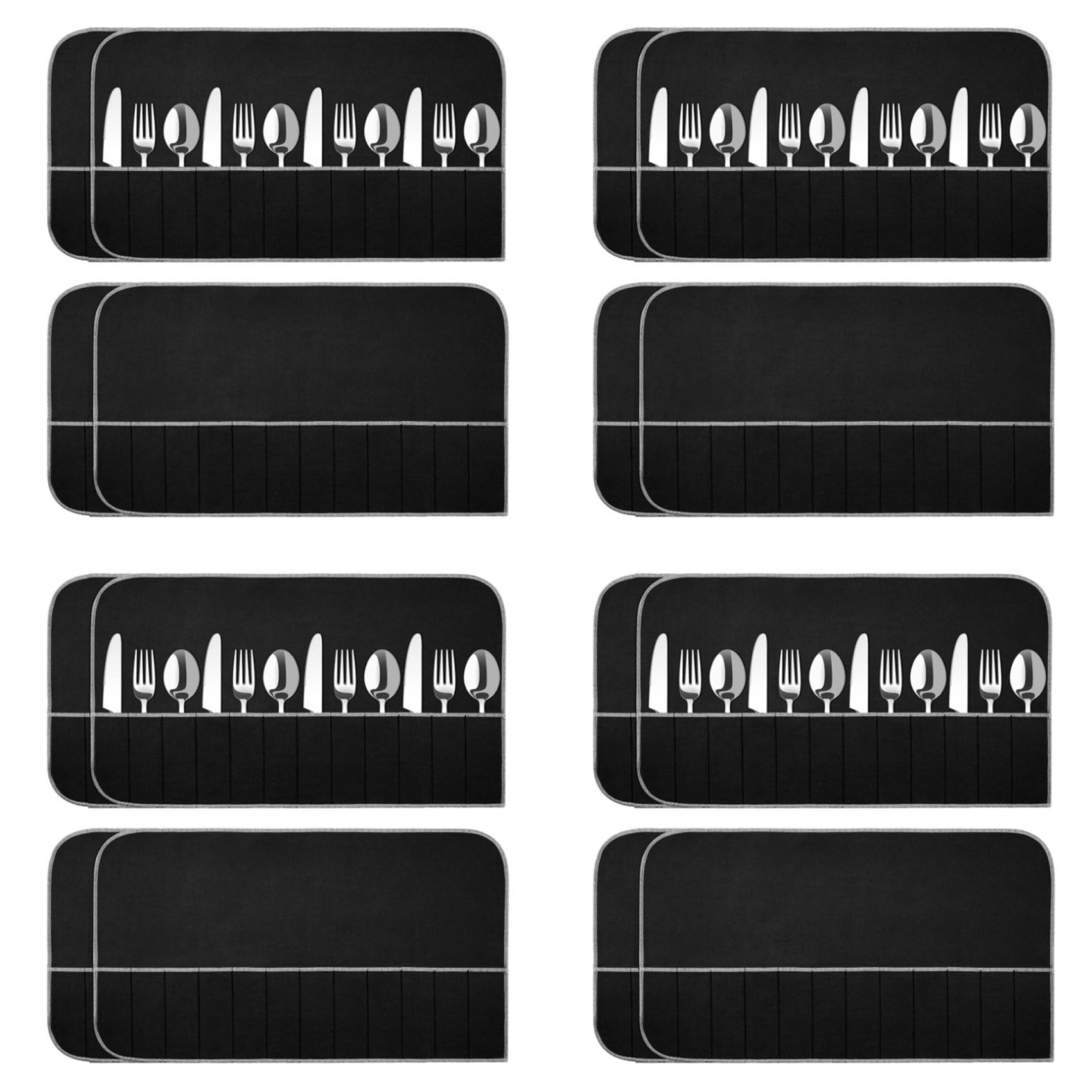 Hndhbfgrt Silver Storage Bags Silver Storage Cloth Felt Flatware Organizer Anti Tarnish Silver Protector Bags 16pcs