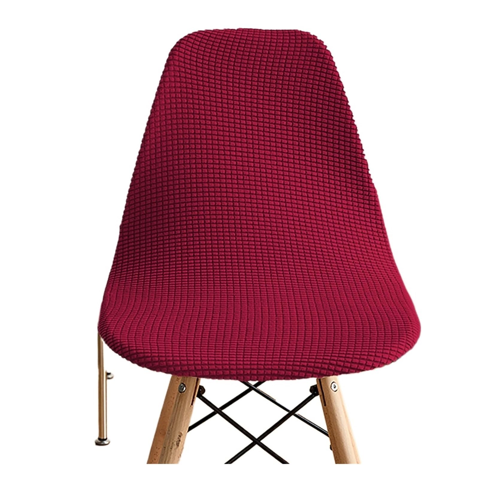 CIOPLJHKL Jacquard Waterproof Shell Chair Cover Short Back Covers Adjustable Dining Room Seat For Bar Party for Hotel, Banquet(Color9)