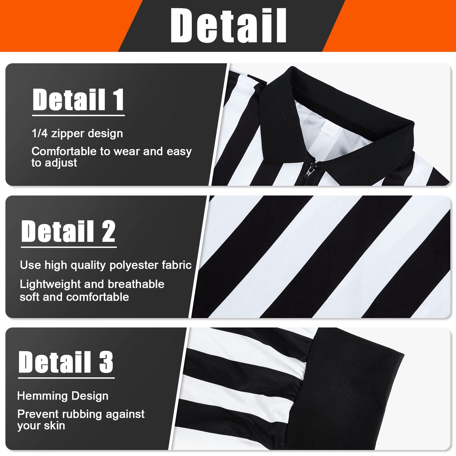 EALER HR100 Eishockey Schiedsrichter Shirt - Langarm Trikot Für Umpire