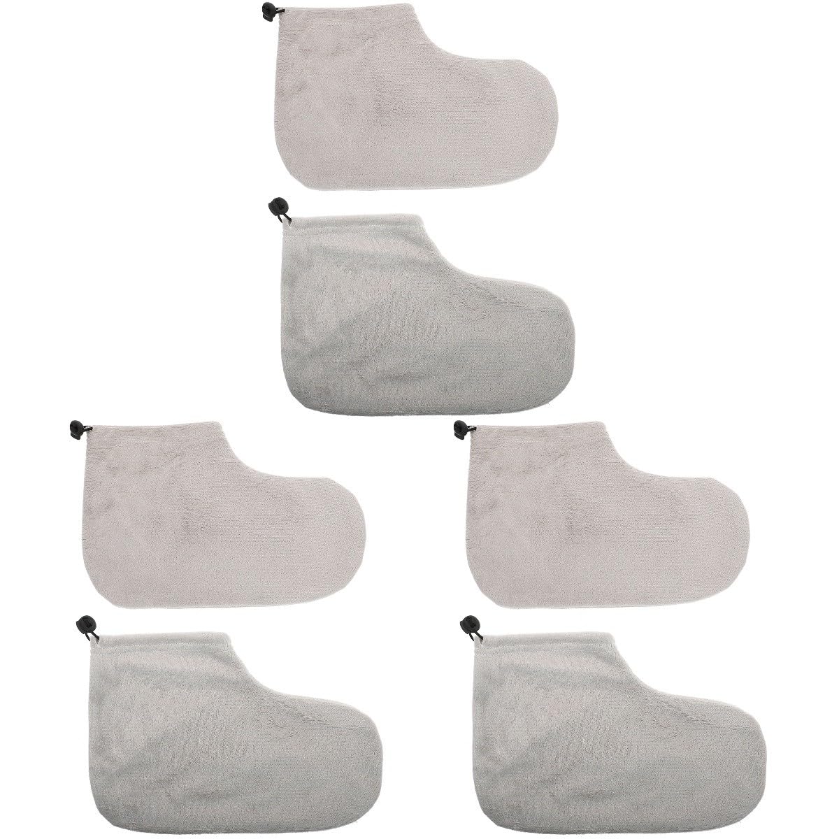 FOMIYES 3 Pares De De Cubierta De Pie Caliente Pedicura Pie Botines De Parafina Guantes Guantes De Baño De Guante Calentado Protector De Pie Aseo De Parafina Forro