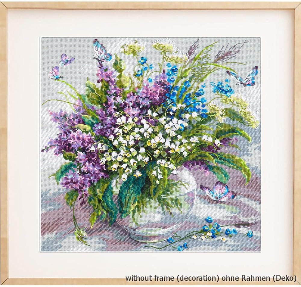 Magic needle Zweigart Edition Warm May Counted Cross Stitch Kit, 32 x 32 cm