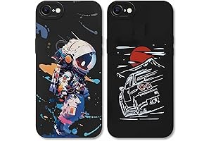 2 Pack Cool iPhone 7 Cases | Black Astronaut Aesthetic