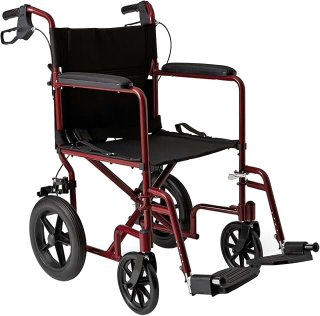 Medline Lightweight Foldable Transport Wheelchair product image