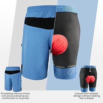 Sportneer MTB Heren Shorts MTB Heren Gewatteerde