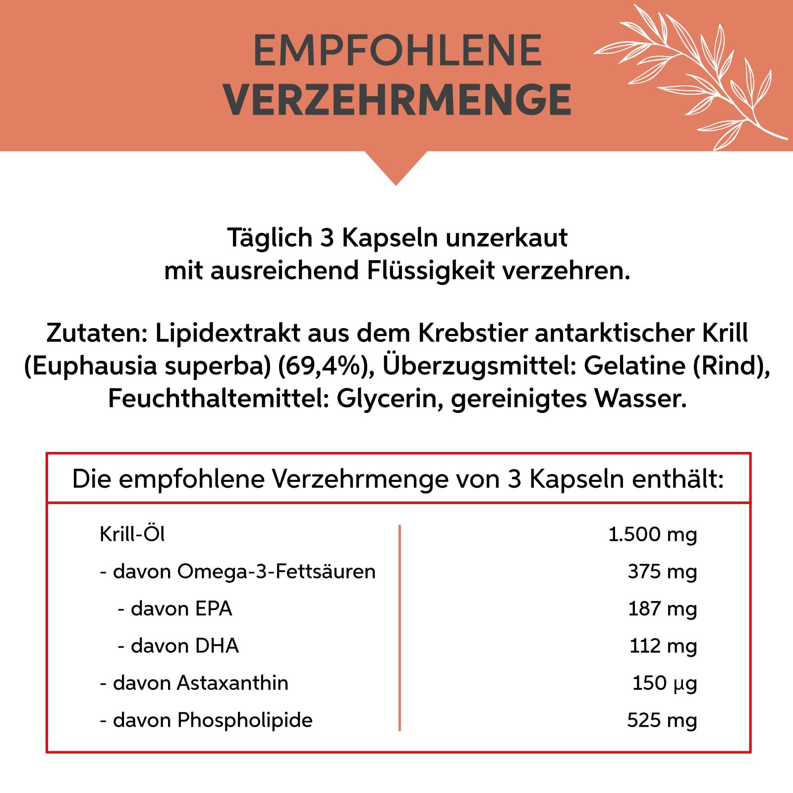Huile de Krill à haute dose 1000 gélules Riche en Astaxanthine et Oméga 3 - Neutre en odeur et en goût - Sans rots