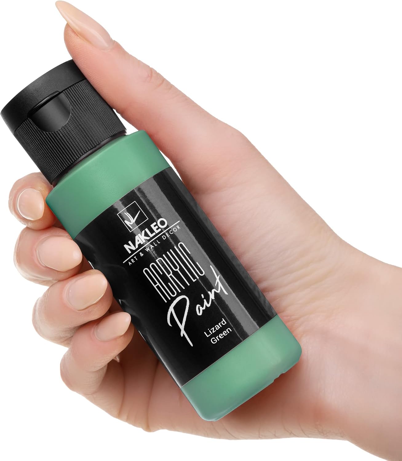 Nakleo Acrylic Paints Set, 4 Colours (60ml, 2oz) Tropical Desire Blue Green Yellow, Non-Toxic Water-Based Matte - Image 4
