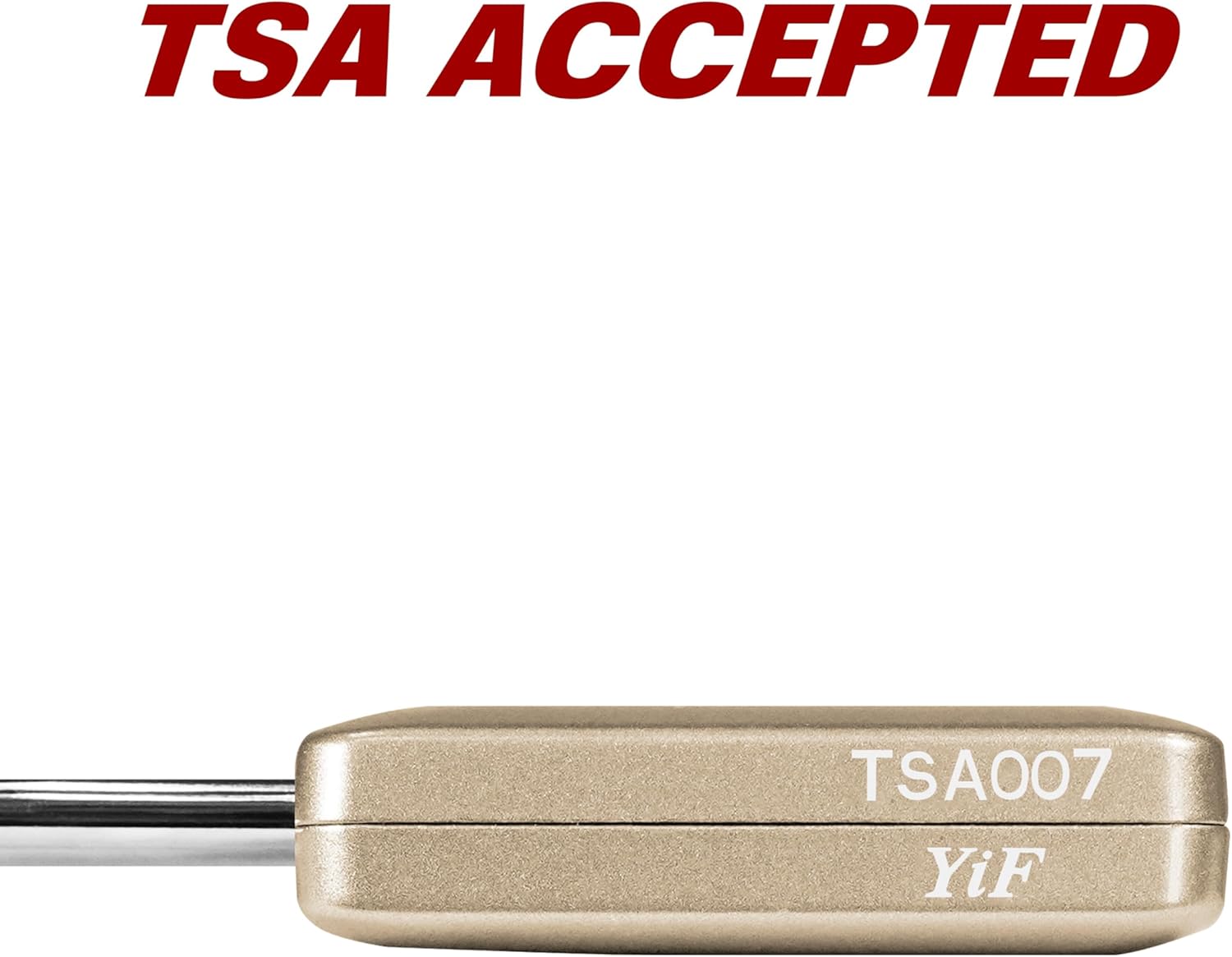 BV TSA Accepted Luggage Travel Lock, Set-Your-Own Combination Lock for School Gym Locker, Luggage Suitcase Baggage Locks, Filing Cabinets, Toolbox, Case (Champagne Gold, 2 Pack) - Image 7