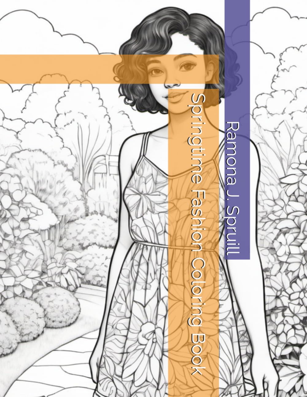 Springtime Fashion Coloring Book