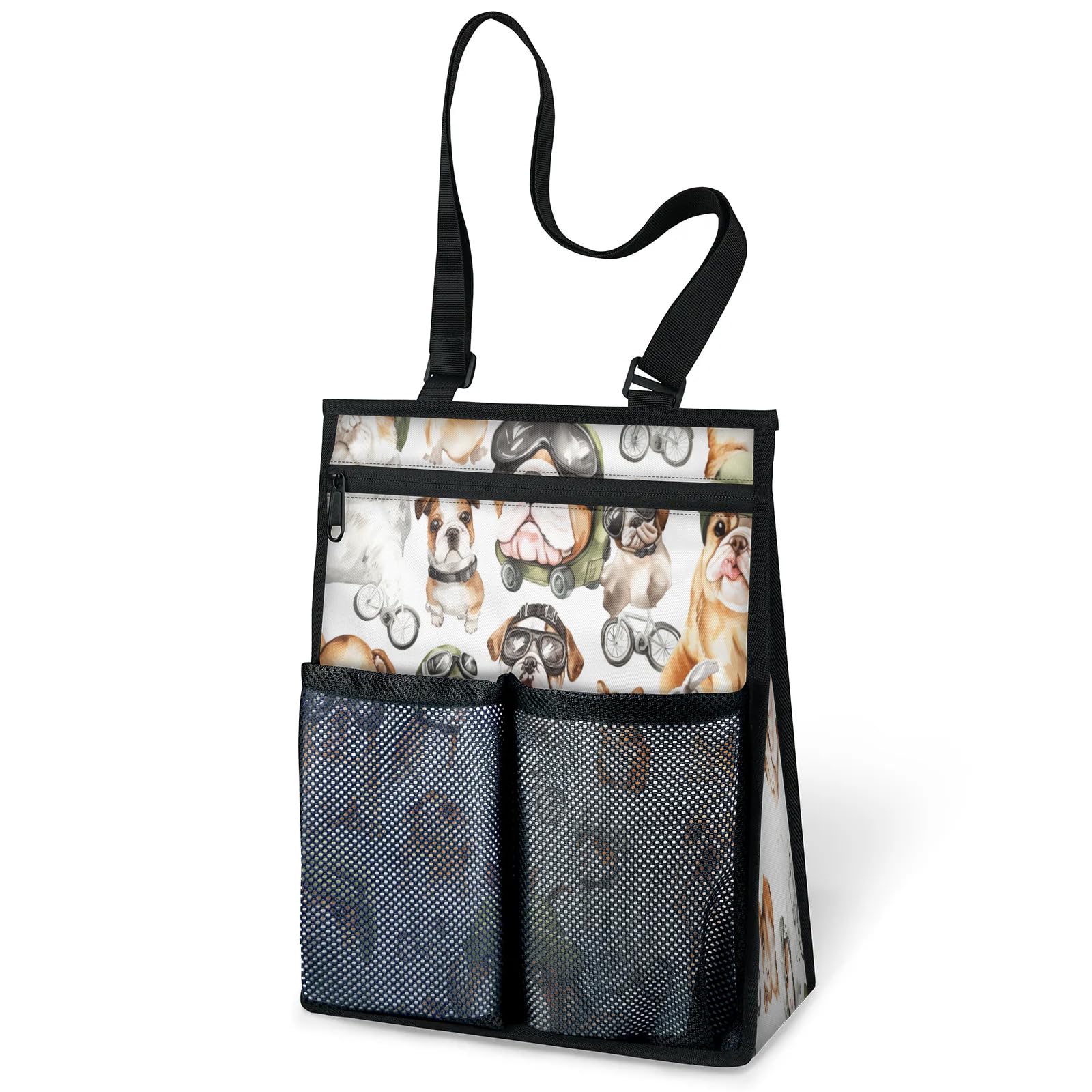 Ourtheme Funny Animals Portable Shower Bag for Travel Gym Camp Beach Tote Shower Caddy Bags Hanging Toiletry Organizer