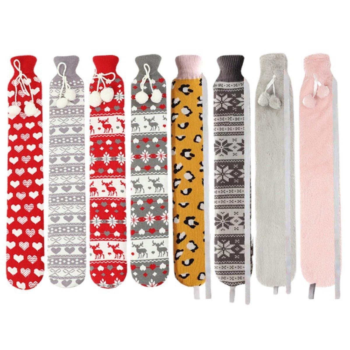 Lange Wärmflasche mit weichem Bezug für Schulter, Rücken, Beine, Taille, kalte Verwendung, 1 l, Halswasserbeutel, Winter, warmes Bett, Geschenk für Frauen, China